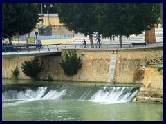 Murcia City Centre South part - Waterfall at River Segura.